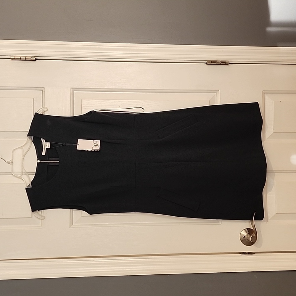 NWT Diane Von Furstenburg Carpreena Dress Navy Sz 10